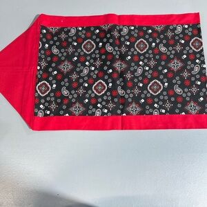 Red and Black  Table Runner